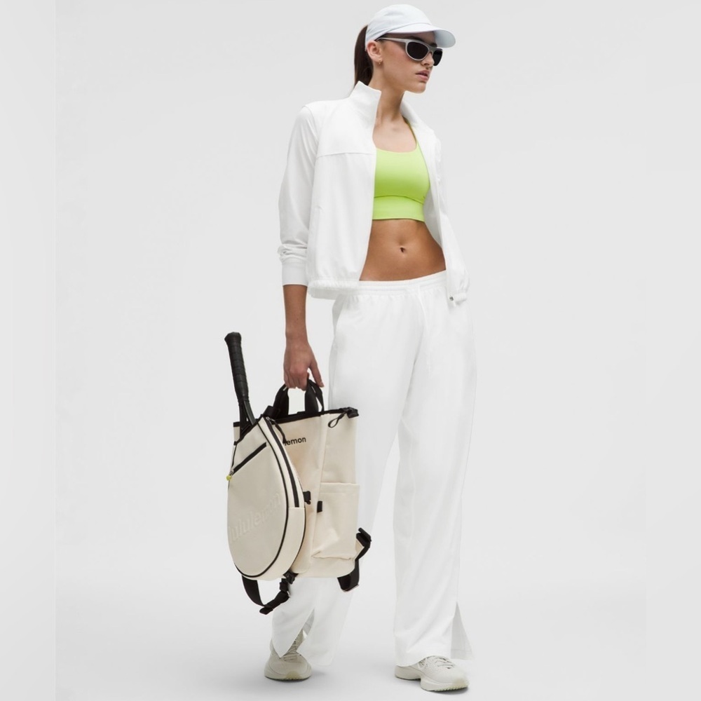 NWT Lululemon Court Rival Wide-Leg Track Pants White Regular 32” Size 6